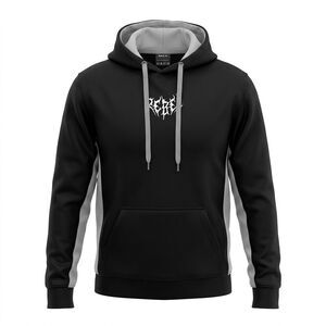 Rebel Men’s Hoodie Sweatshirt Sz Black/Gray M NWT